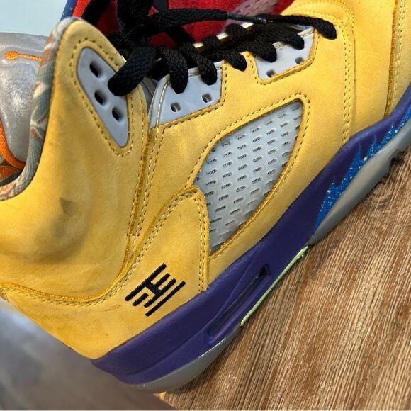 - Boy’s Jordan 5 Retro “What The..” Size 7Y no insoles - Picture 3 of 11